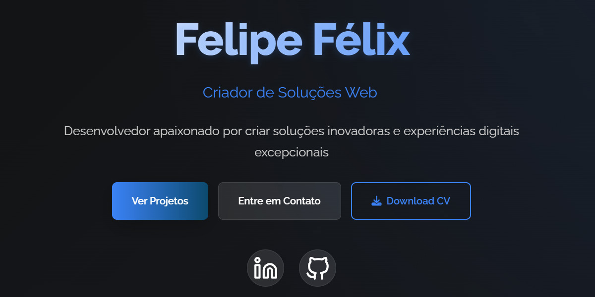 Screenshot do Portfolio Pessoal